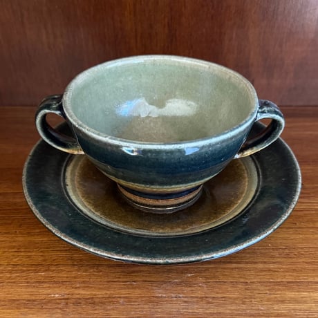 三名窯 松形恭知　スープ盌皿 6D