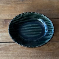 三名窯 松形恭知　楕円鉢 7D (約18.5×14.5cm)