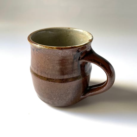 かじや窯　たる型マグカップ 茶 O