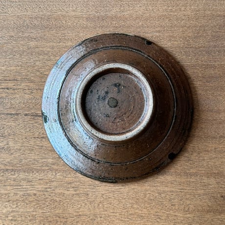 キマノ陶器　6寸皿 キ4I（直径約18cm)