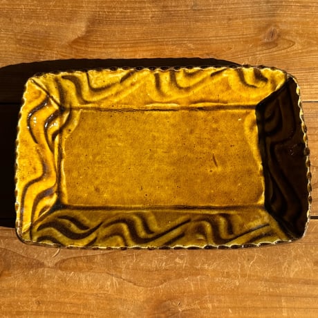宮野 さとみ　長方皿（深め）リ (約24×15cm)