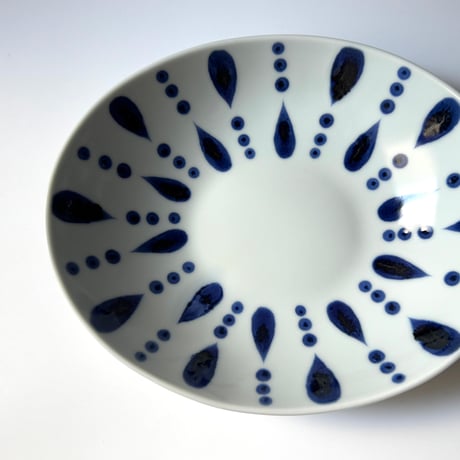 陶房遊　カレー鉢 雨ツブ B