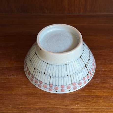 陶彩窯　茶碗(小）古砥部花垣文 と11A