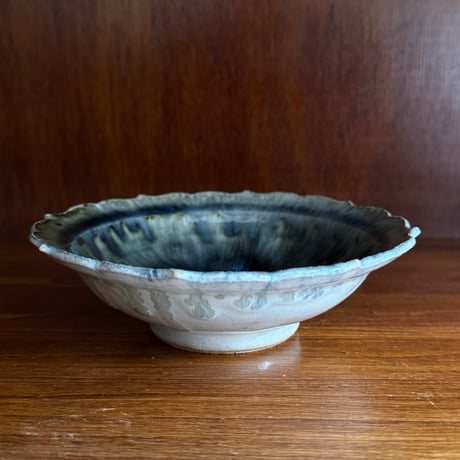 村澤陶苑 村澤享　稜花皿 2A (直径約14.5cm)
