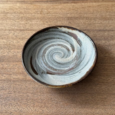 北窯 松田共司工房　4.5寸皿 キ4.5G（直径約14cm)