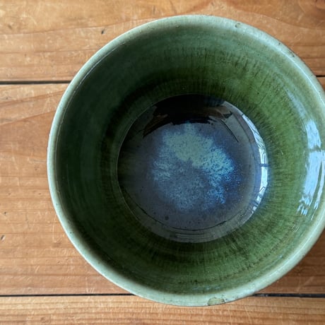 村澤陶苑　青銅釉飯碗 C