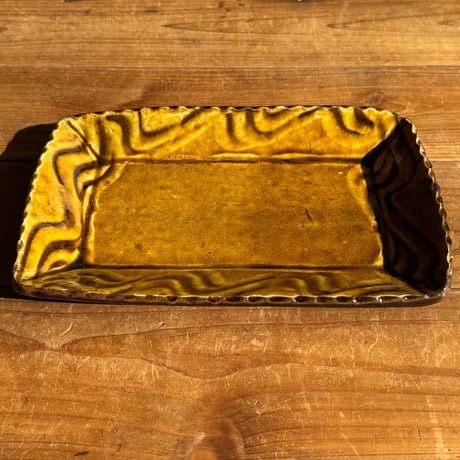 宮野 さとみ　長方皿（深め）リ (約24×15cm)