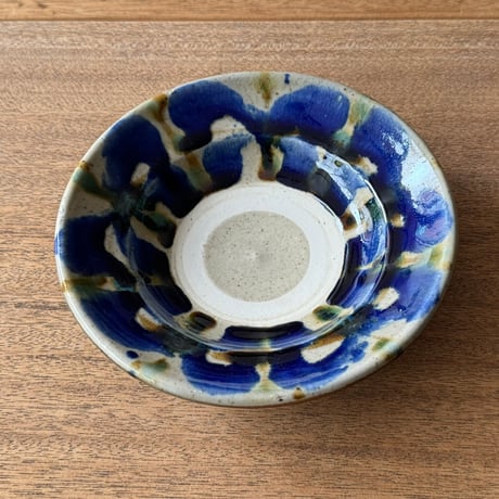キマノ陶器　6寸皿 キ4A（直径約18cm)