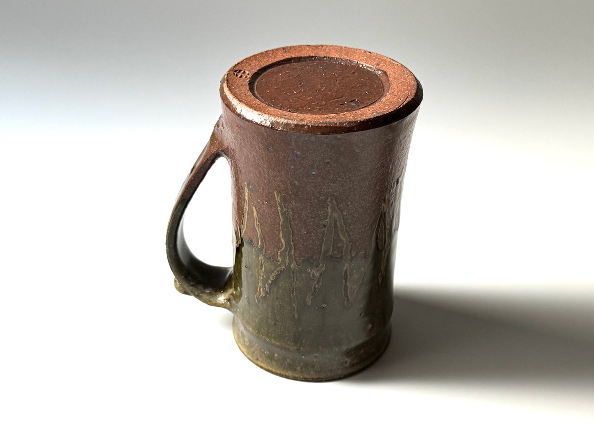 三名窯 松形恭知 灰釉抜文ビアマグ C | kogeiseikatsu.shop