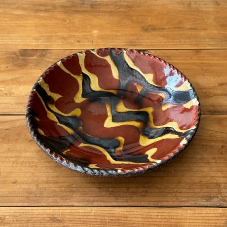 紀窯　中川紀夫　丸皿 (直径約16.5cm)   B