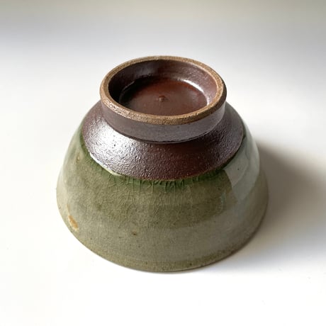 かじや窯　飯碗 大 灰 C