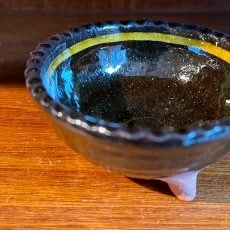 宮野 さとみ　三つ脚ボウル F (直径約9.5cm)