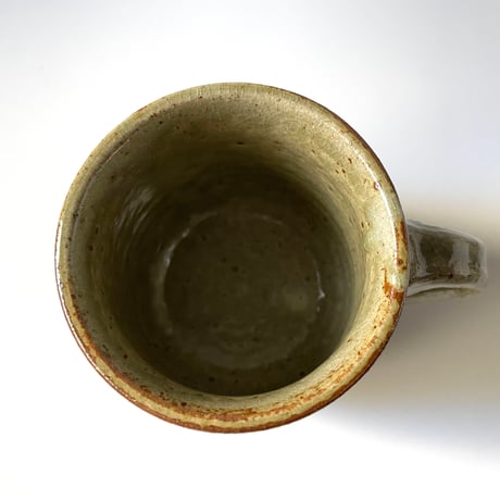 かじや窯　たる型マグカップ 灰・鎬 M