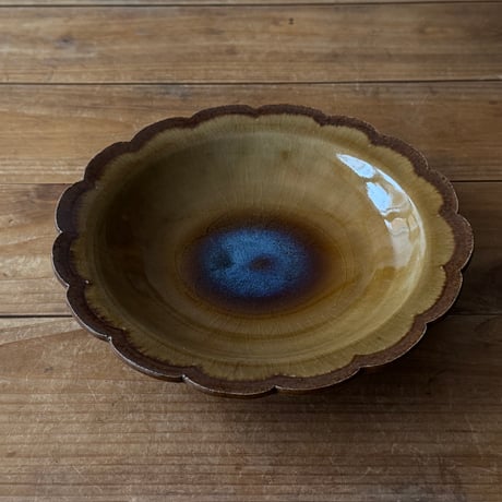 村澤陶苑 村澤享　花形皿 18B (直径約21.5cm)