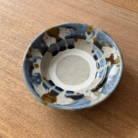 キマノ陶器　6寸皿 キ4K（直径約18cm)