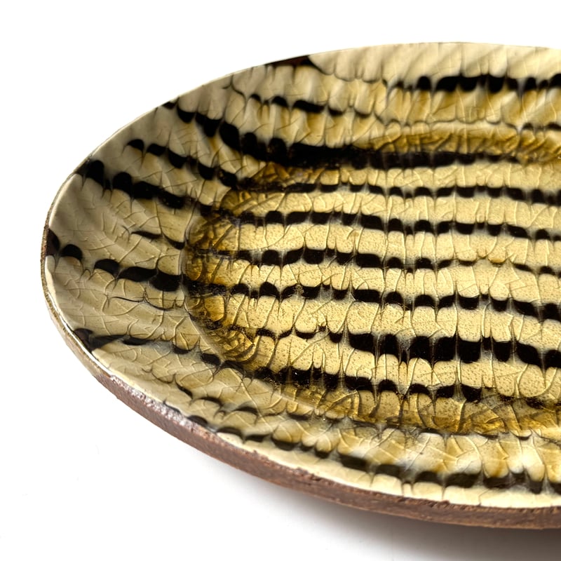 柳瀬俊一郎 縁波オーバル皿 フェザー C (約19×15cm) | kogeiseikatsu