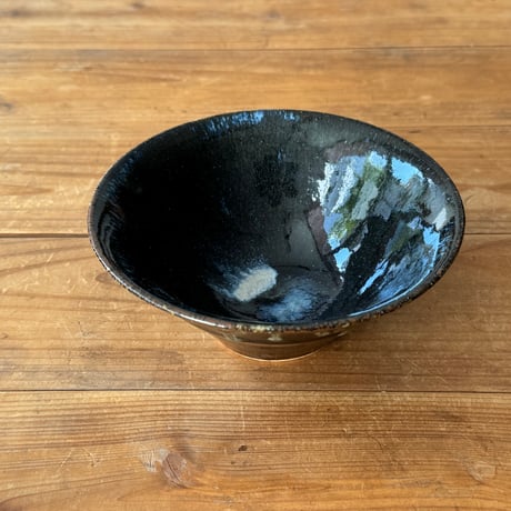 村澤陶苑　灰釉重掛鉢 C (直径約14.5cm)