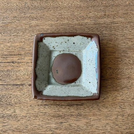 キマノ陶器　角皿（ミニ） キ23H（約9×9cm)