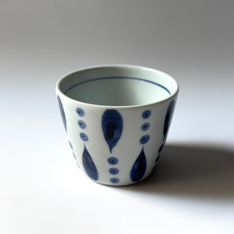 陶房遊　蕎麦猪口（大） 雨ツブ D