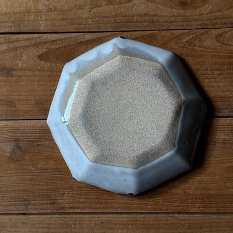 村澤陶苑 村澤享　稜花八角皿 15A (直径約18cm)