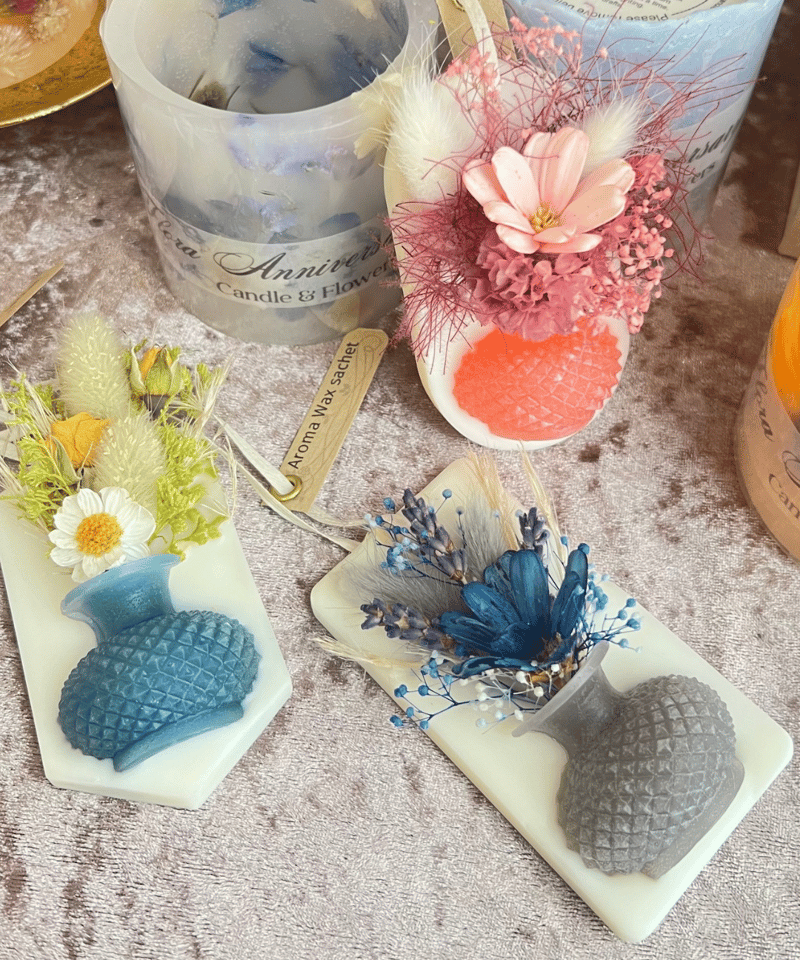 アロマワックスサシェ春❁⃘*.゜ブルー アロマワックスサシェ春❁⃘*.゜ブルー