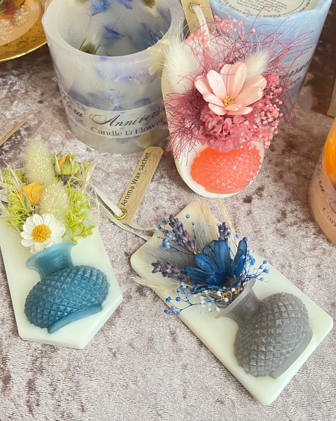 アロマワックスサシェ春❁⃘*.゜ブルー