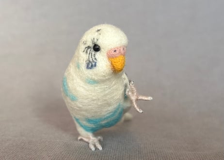 セキセイインコ約1/2サイズ＋おすわり