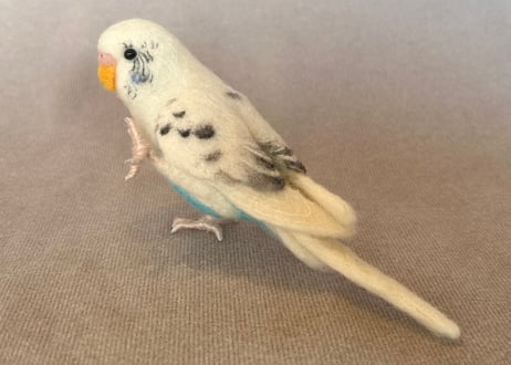 セキセイインコ約1/2サイズ＋おすわり