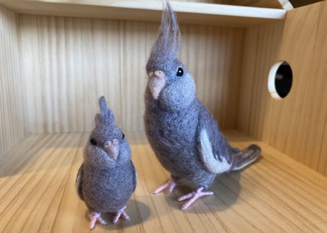 お客様専用約1/2サイズ&ガラスドームオカメインコ