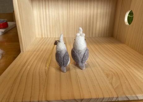ちゅんた様専用約1/2サイズ＋ガラスドーム＋ピーナッツオカメインコ