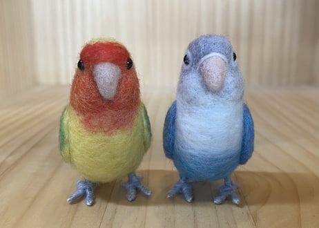 お客様専用ガラスドームコザクラ&ボタンインコちゃん