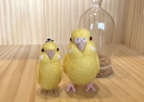 Pino様専用ガラスドーム&ピーナッツセキセイインコ