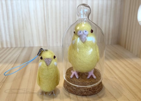 Pino様専用ガラスドーム&ピーナッツセキセイインコ