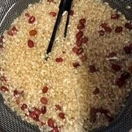 白虎隊ゆかりの会津から　会津産エコ米コシヒカリ（玄米小豆2合）10袋