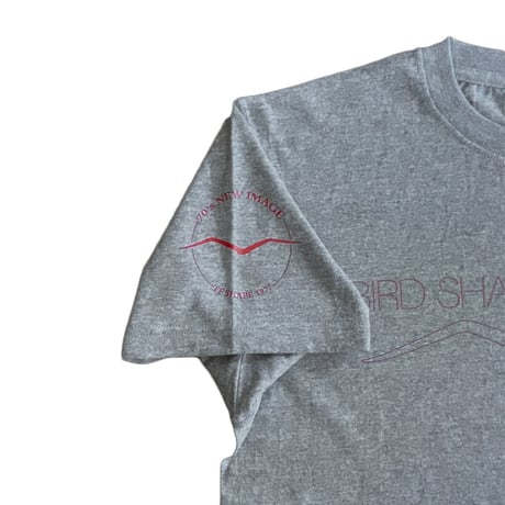 70’s NEW IMAGE×BREDREN DESIGN COLLABORATION Bird Shadow Bottom T-shirt Gray