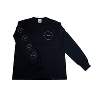 70's NEW IMAGE Four Seagulls Long Sleeve Shirt Black