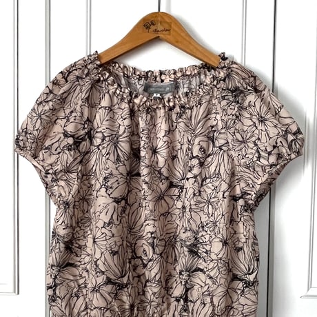 フラワープリントブラウスBKS-13G-03