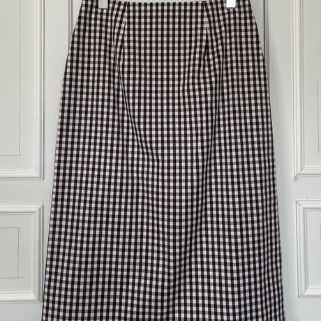 ギンガムチェック　スカート Chick スカート Gingham Check Skirt with Belt / ベルト付き