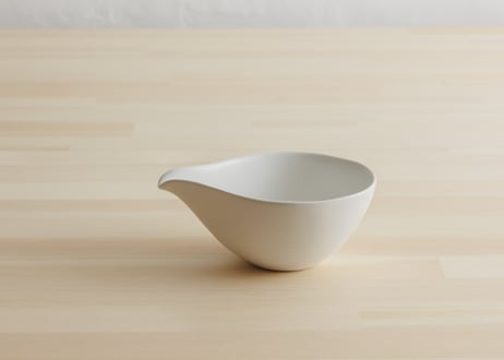 natural 片口皿　M　白