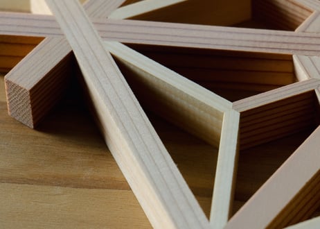 [指勘]  三ツ組手コースター 桜亀甲