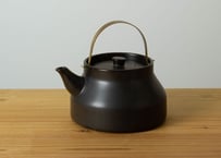 陶のやかん　黒