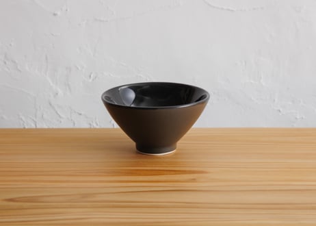 ごはんの碗 くろぐろ こぶり/ふつう
