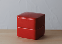 しかくいふたもの　セット　赤