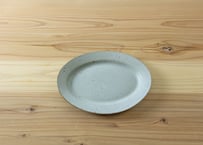 たたら　楕円皿（灰）