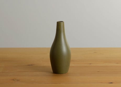 加藤春鼎 花瓶 モスグリーン 加藤春鼎 花瓶 モスグリーン