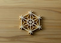 [指勘]  三ツ組手コースター 星形亀甲