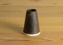 小さな花瓶　ふらすこ　鉄黒