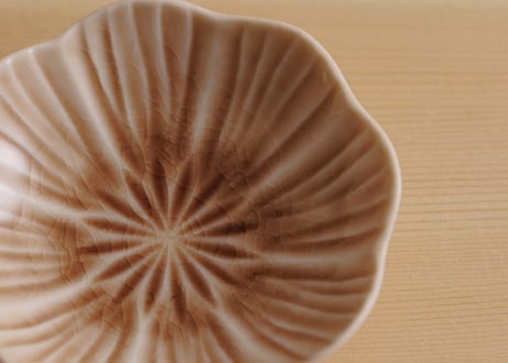 彩華小皿　桃色