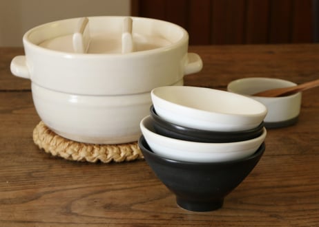 ごはんの碗 くろぐろ こぶり/ふつう