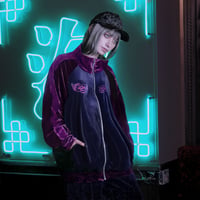 CASINO VELOR TRACK JACKET (PLUM)